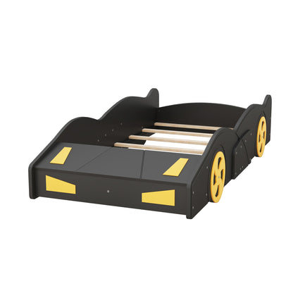 Race Car Shaped Platform Bed With Wheels And Storage - The Sleep Loft - Online Mattress Showroom NYC