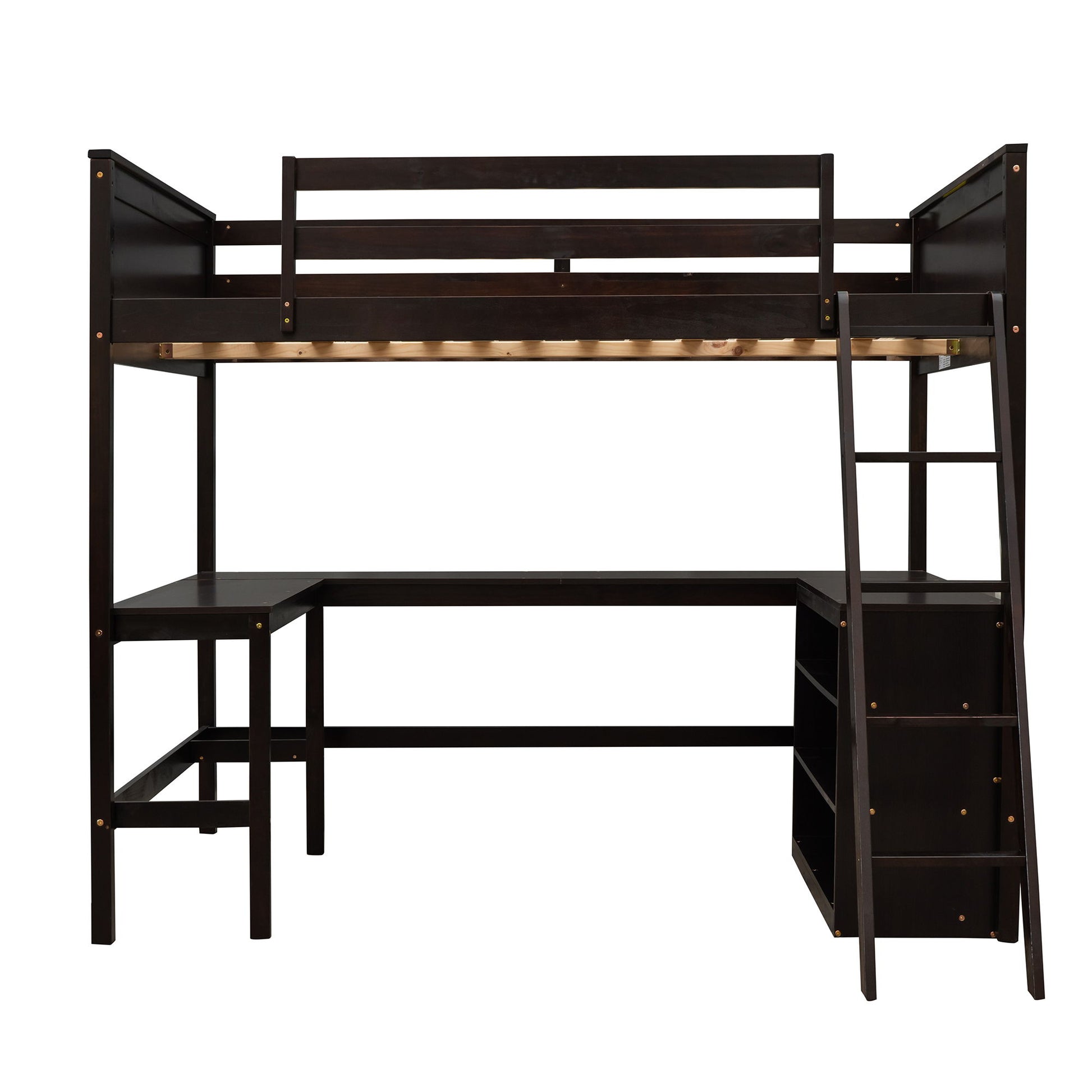 Loft Bed With Shelves With Desk - The Sleep Loft - Online Mattress Showroom NYC