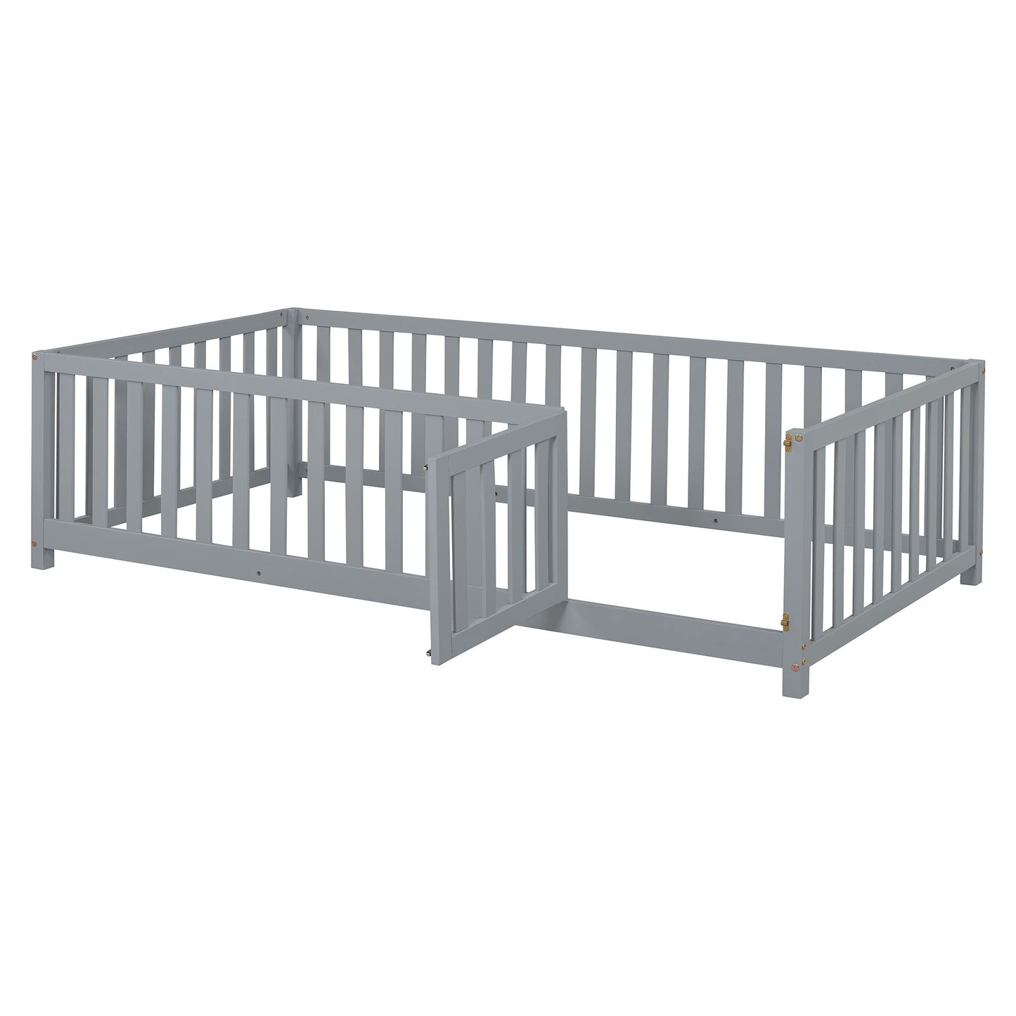 Daybed With Fence Guardrails And 2 Drawers, Split Into Independent Floor Bed & Daybed - The Sleep Loft - Online Mattress Showroom NYC