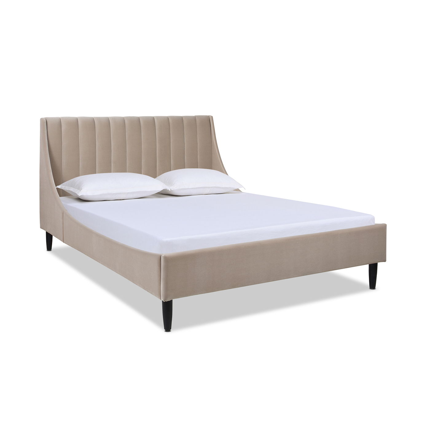 Aspen - Vertical Tufted Modern Headboard Platform Bed Set - The Sleep Loft - Online Mattress Showroom NYC