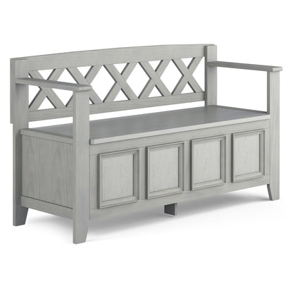 Amherst - Handcrafted Entryway Storage Bench - The Sleep Loft - Online Mattress Showroom NYC