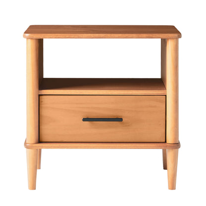 Transitional Solid Wood Spindle Nightstand - The Sleep Loft - Online Mattress Showroom NYC