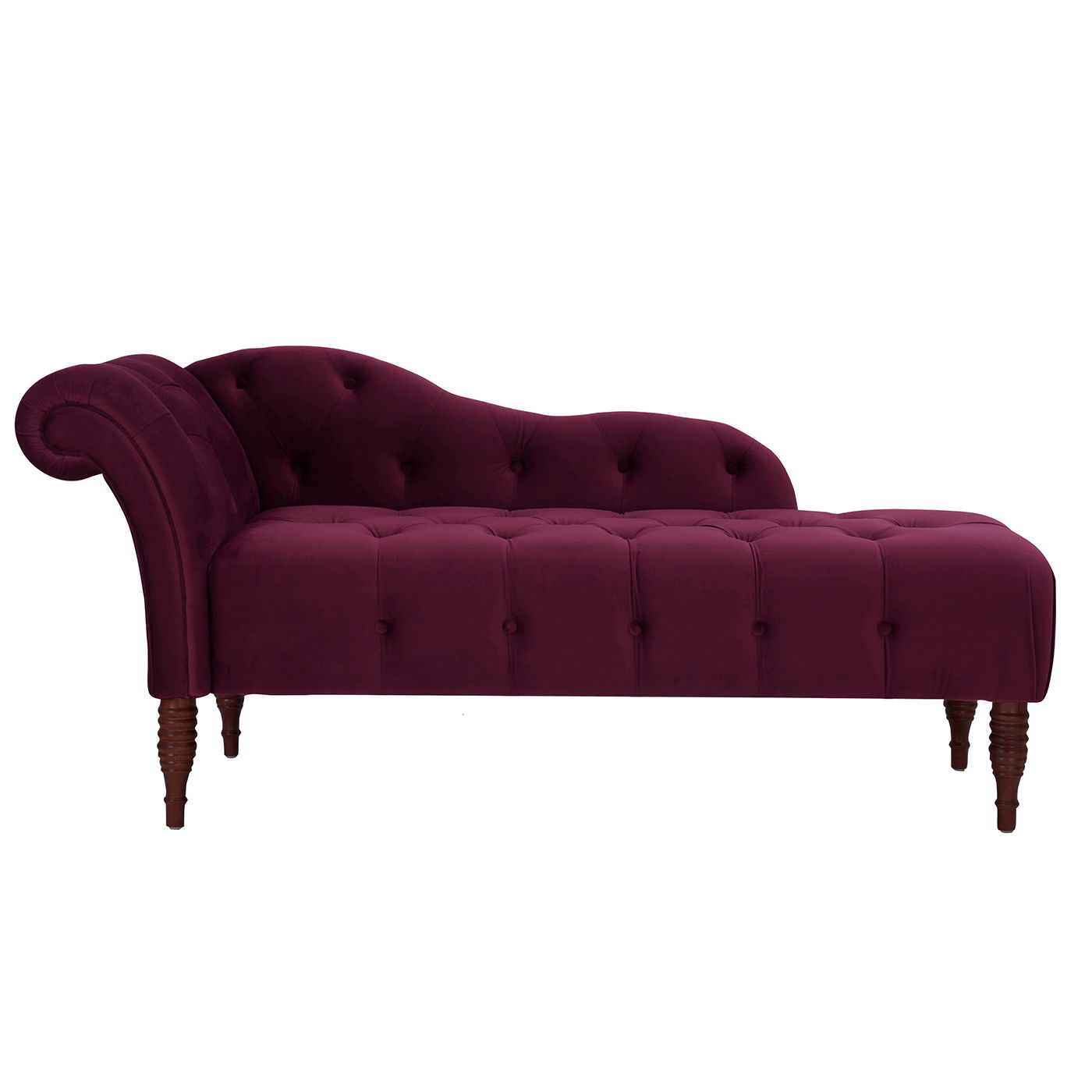 Samuel - Tufted Roll Arm Chaise Lounge - The Sleep Loft - Online Mattress Showroom NYC