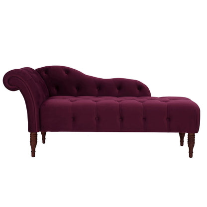Samuel - Tufted Roll Arm Chaise Lounge - The Sleep Loft - Online Mattress Showroom NYC