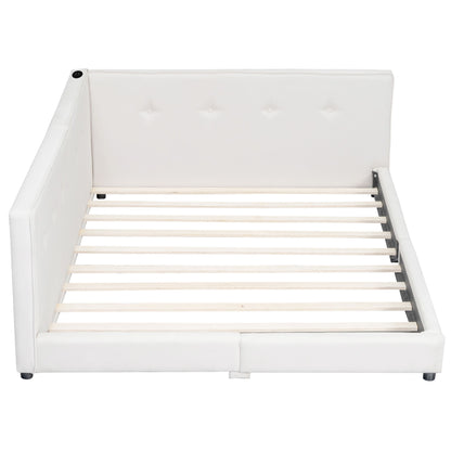 Modern Upholstered Platform Bed With USB Ports And LED Belt - The Sleep Loft - Online Mattress Showroom NYC
