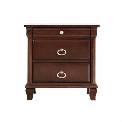 Triton - Nightstand - Cappuccino - The Sleep Loft - Online Mattress Showroom NYC