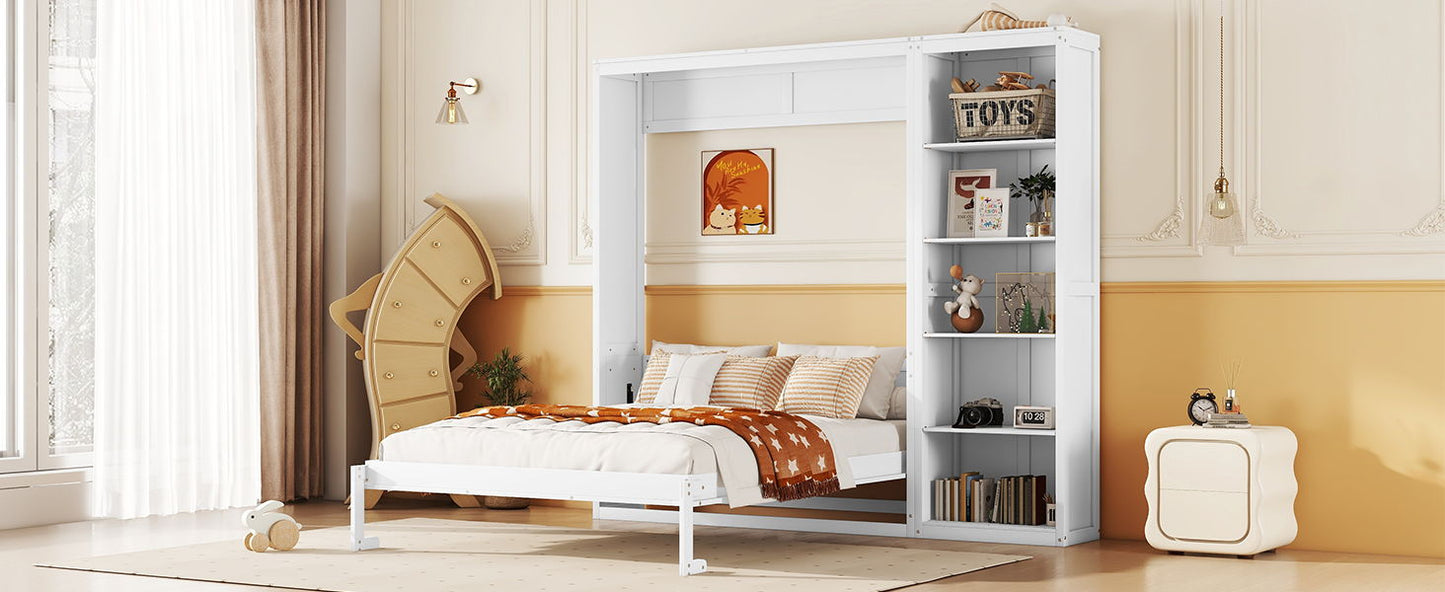 Murphy Wall Bed With Shelves - The Sleep Loft - Online Mattress Showroom NYC