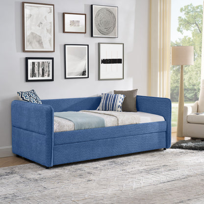 Upholstered Daybed With Pop Up Trundle - The Sleep Loft - Online Mattress Showroom NYC
