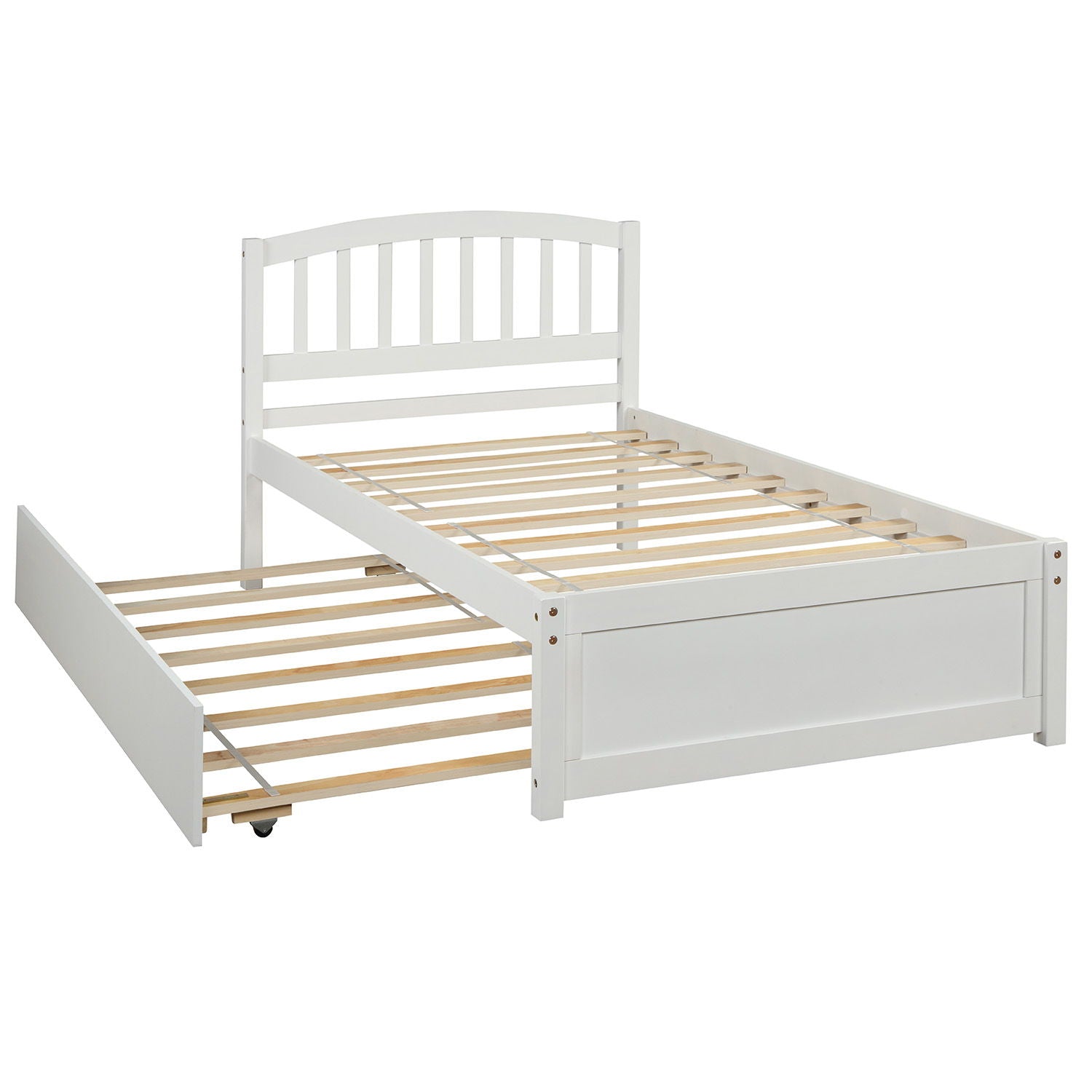 Platform Bed Wood Bed Frame With Trundle - The Sleep Loft - Online Mattress Showroom NYC
