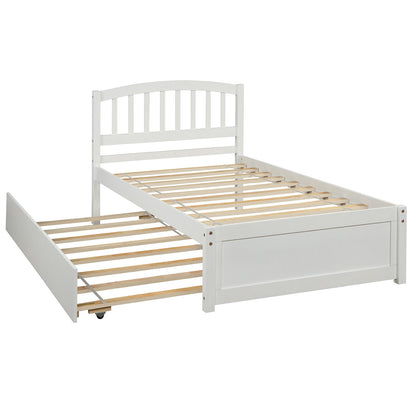 Platform Bed Wood Bed Frame With Trundle - The Sleep Loft - Online Mattress Showroom NYC