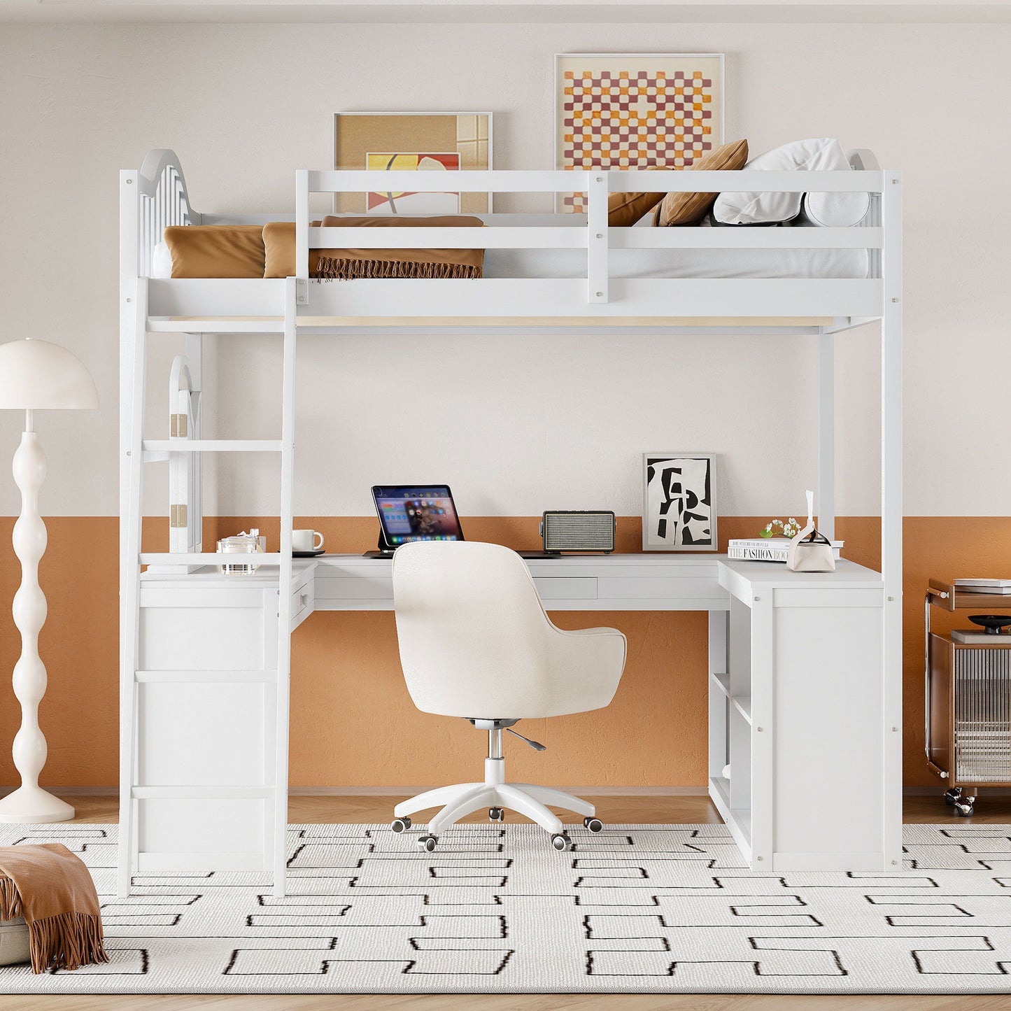 Loft Bed With Drawers, Cabinet, Shelves With Desk - The Sleep Loft - Online Mattress Showroom NYC
