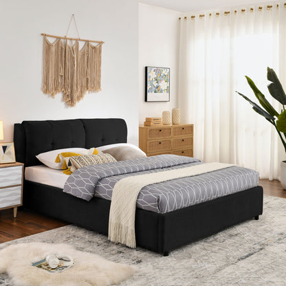 Storage Upholstered Hydraulic Platform Bed With Integrated Headboard - The Sleep Loft - Online Mattress Showroom NYC