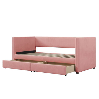 Daybed With Two Drawers And Wood Slat - The Sleep Loft - Online Mattress Showroom NYC