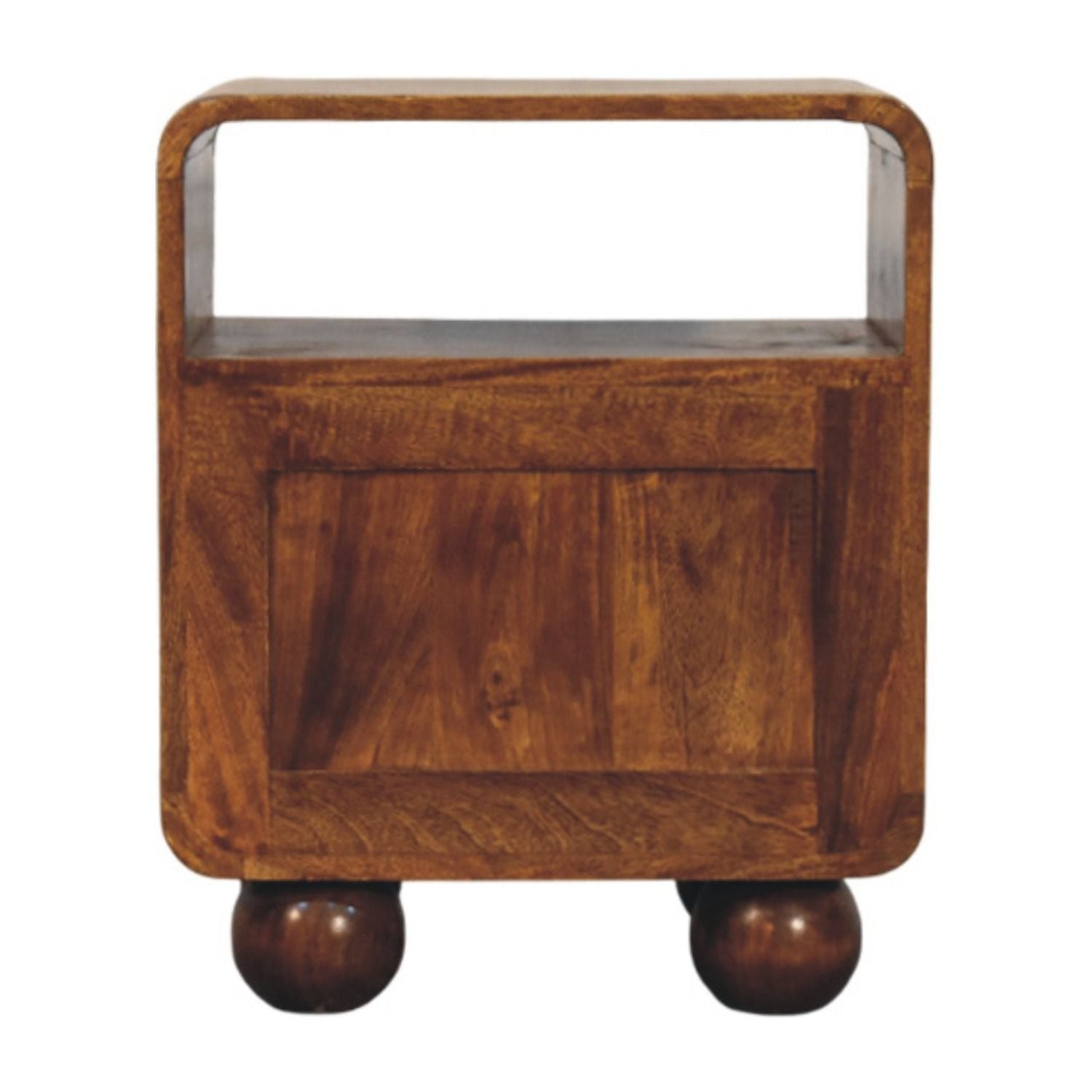 Larissa - 2 Drawer Nightstand - Brown - The Sleep Loft - Online Mattress Showroom NYC