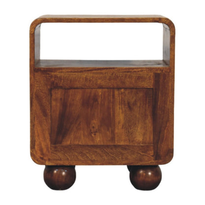 Larissa - 2 Drawer Nightstand - Brown - The Sleep Loft - Online Mattress Showroom NYC