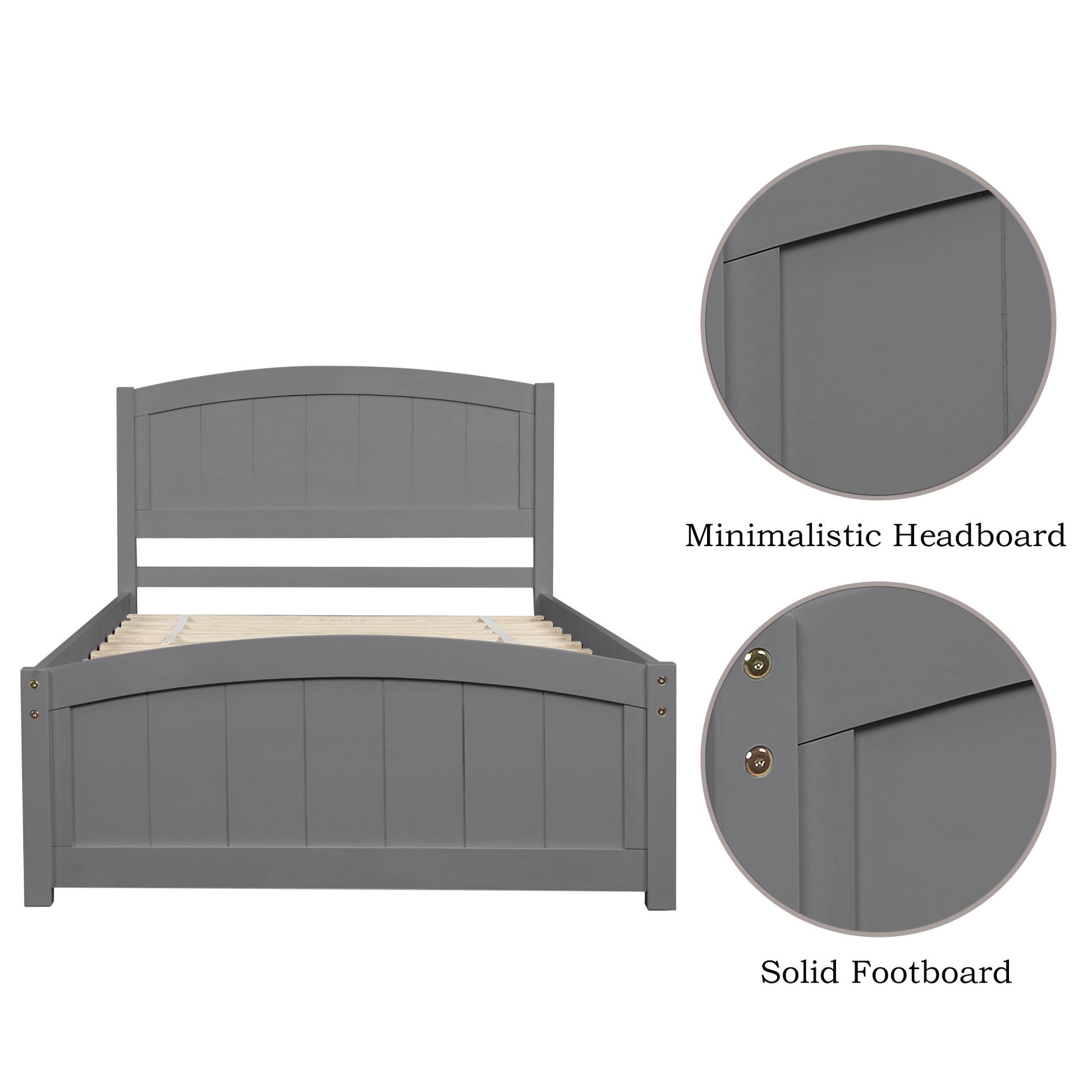 Platform Bed & Headboard, Footboard And Wood Slat Support - The Sleep Loft - Online Mattress Showroom NYC