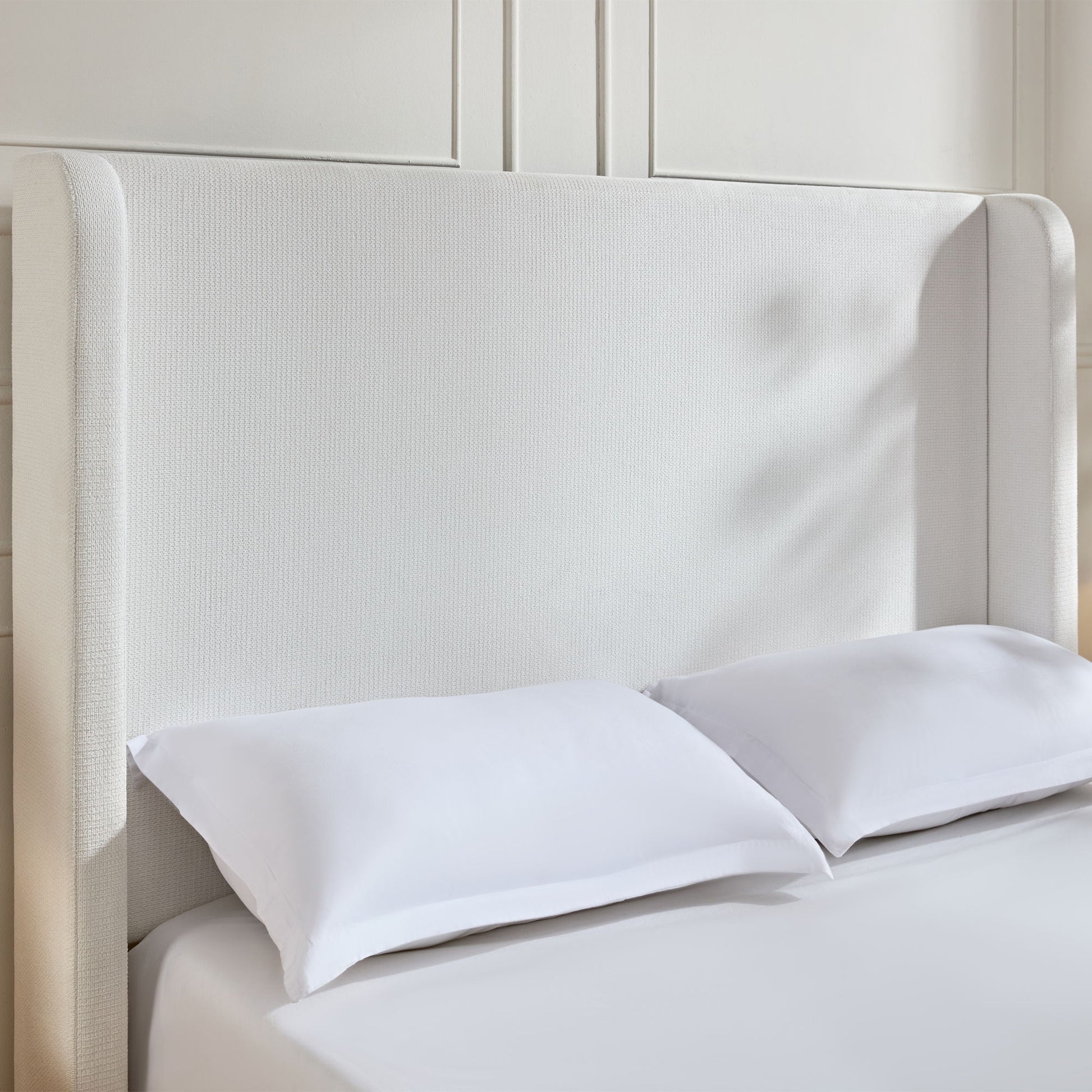 Harper - Tall Headboard Upholstered Bed / High Headboard / Elegant Simplicity / No Box Spring Needed - The Sleep Loft - Online Mattress Showroom NYC