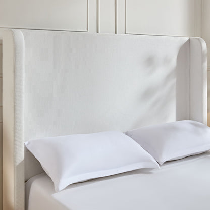 Harper - Tall Headboard Upholstered Bed / High Headboard / Elegant Simplicity / No Box Spring Needed - The Sleep Loft - Online Mattress Showroom NYC