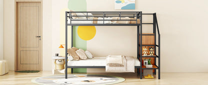 Bunk Bed With Lateral Storage Ladder And Wardrobe - The Sleep Loft - Online Mattress Showroom NYC