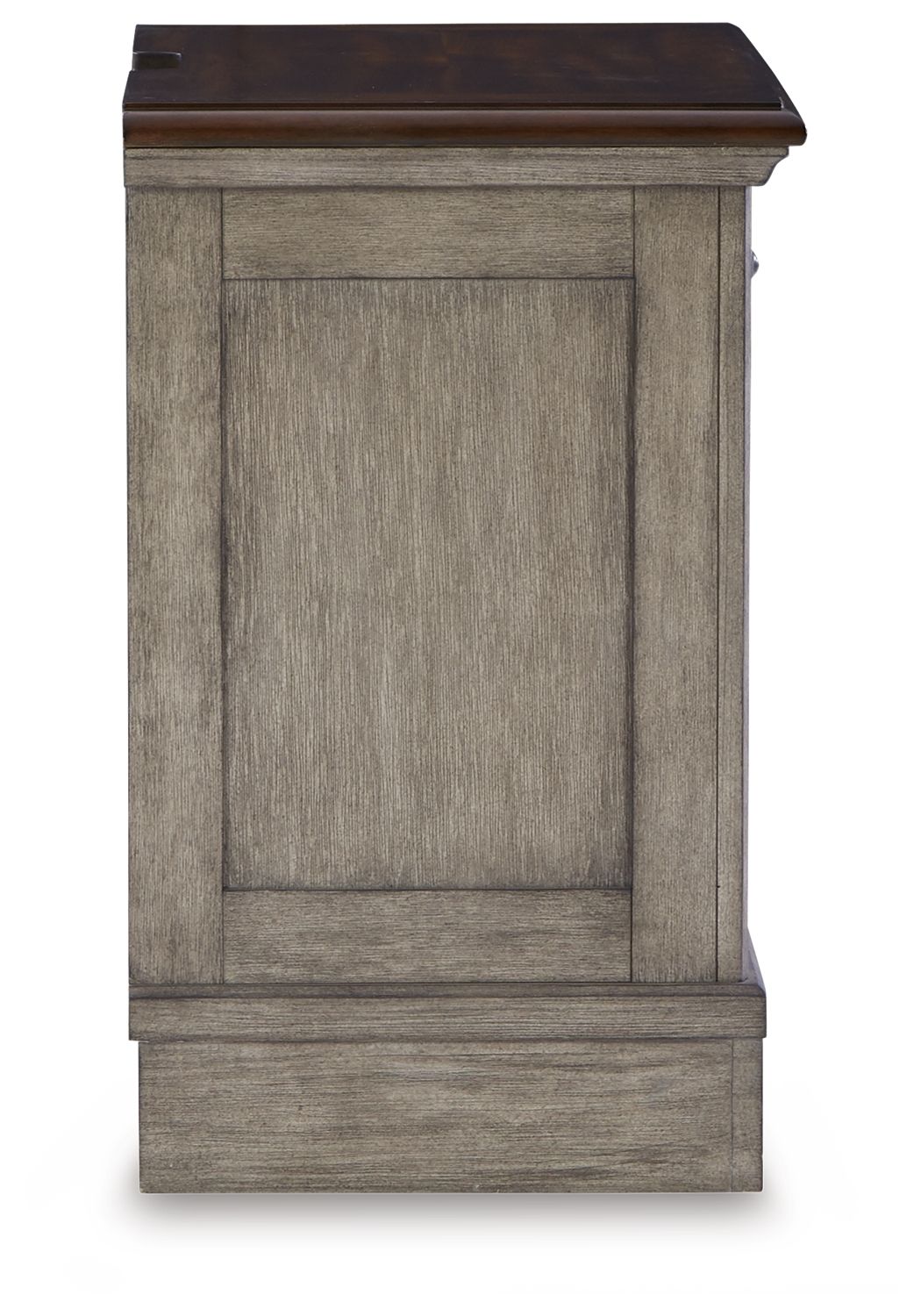 Lodenbay - Three Drawer Night Stand - Antique Gray - The Sleep Loft - Online Mattress Showroom NYC
