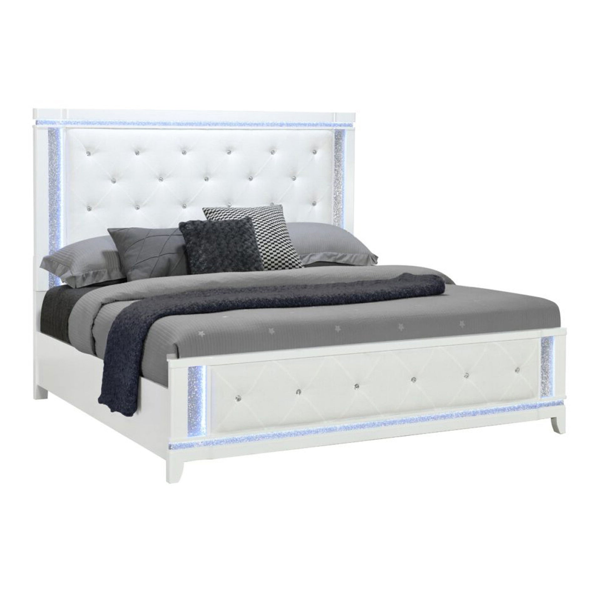Adalid - Contemporary Bed With LED Lights - The Sleep Loft - Online Mattress Showroom NYC