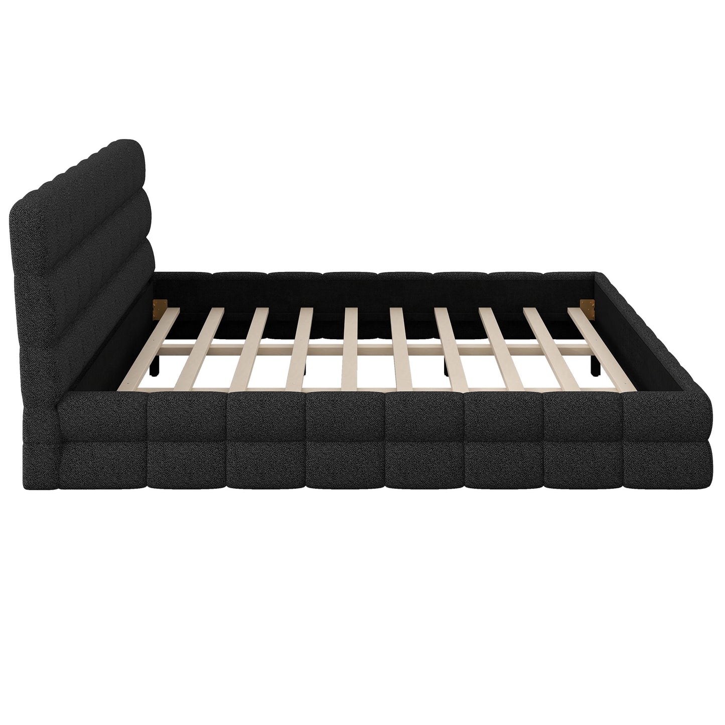 Upholstered Platform Bed With Headboard - The Sleep Loft - Online Mattress Showroom NYC