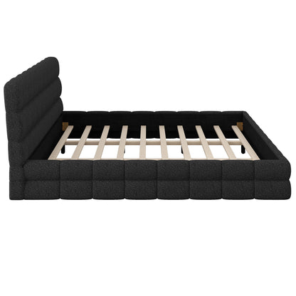 Upholstered Platform Bed With Headboard - The Sleep Loft - Online Mattress Showroom NYC