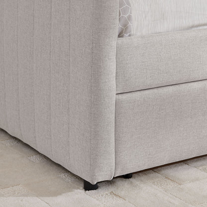 Upholstered Queen Daybed With 2 Drawers - The Sleep Loft - Online Mattress Showroom NYC