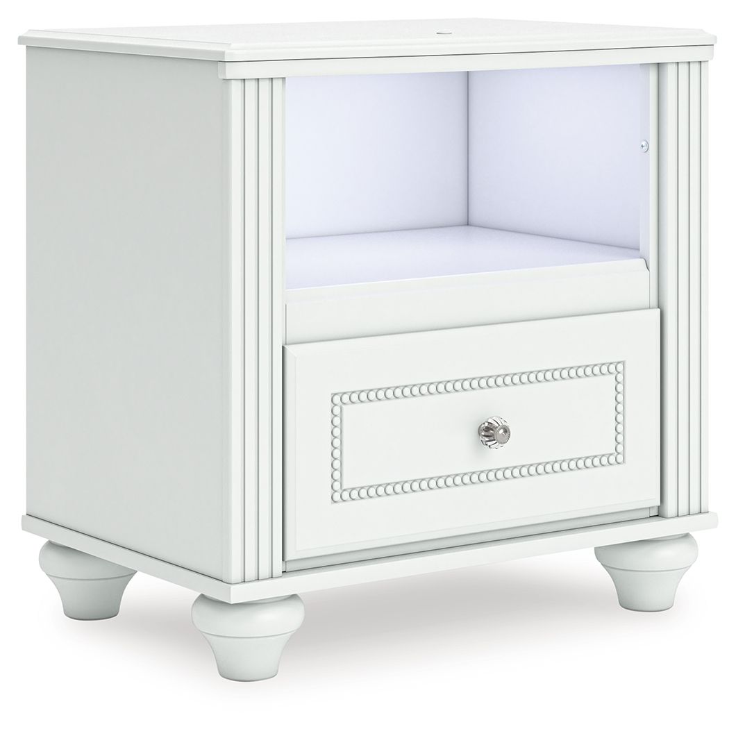 Kozlani - One Drawer Night Stand - White - The Sleep Loft - Online Mattress Showroom NYC