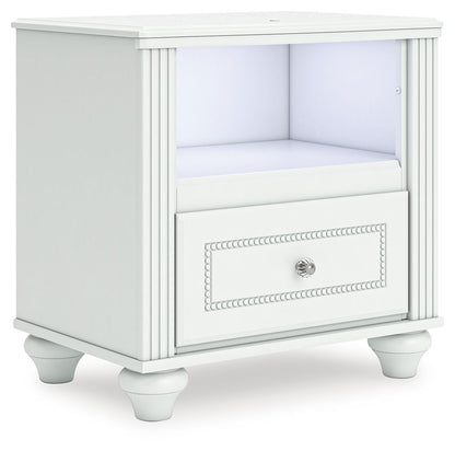 Kozlani - One Drawer Night Stand - White - The Sleep Loft - Online Mattress Showroom NYC