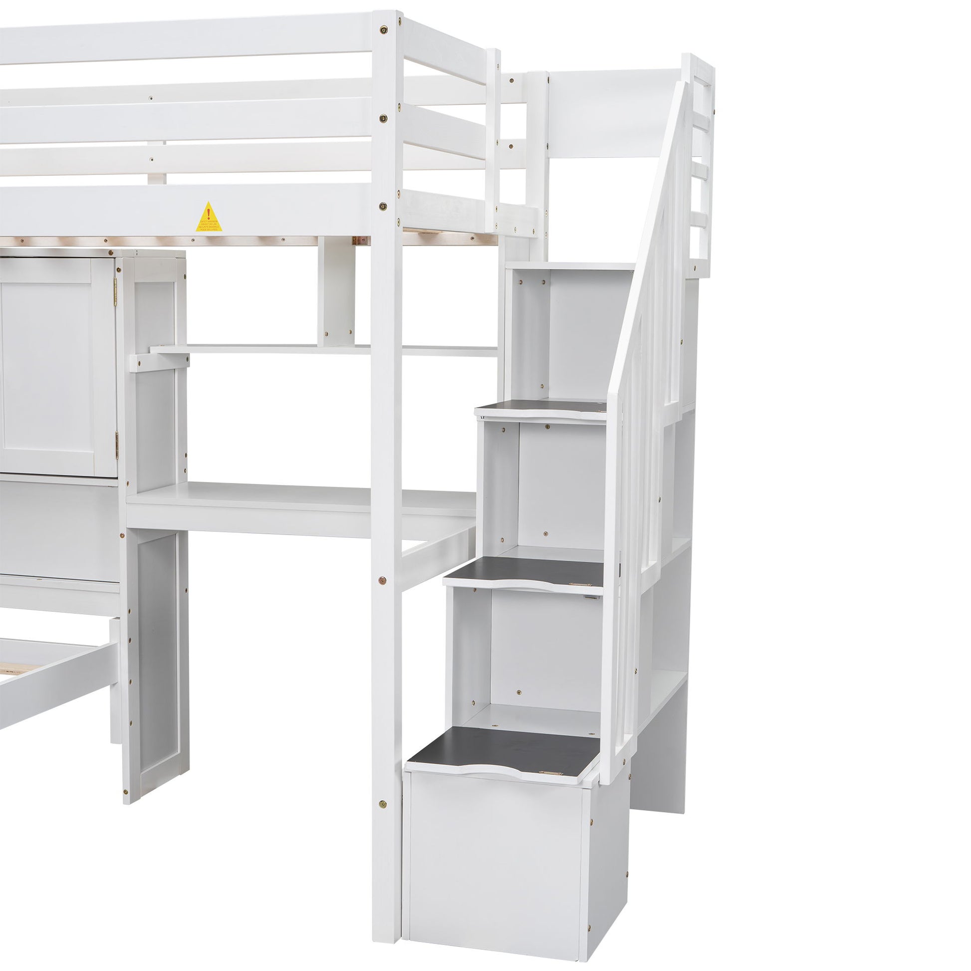 Loft Bed With Built In Desk And Staircase - The Sleep Loft - Online Mattress Showroom NYC