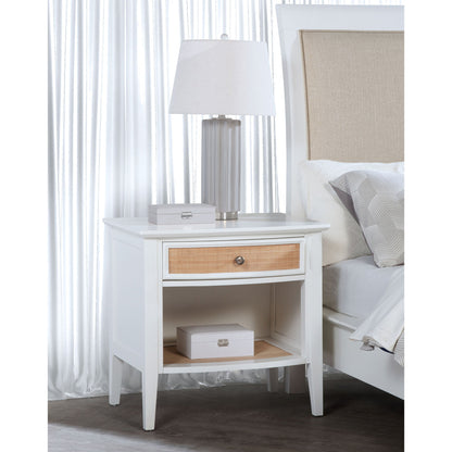 Talia - 1 Drawer Nightstand - White - The Sleep Loft - Online Mattress Showroom NYC