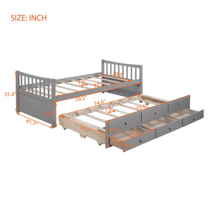 Twin Size Daybed With Trundle And Drawers - The Sleep Loft - Online Mattress Showroom NYC