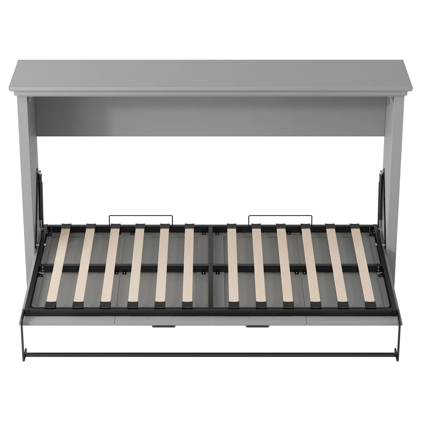 Twin Size Murphy Bed With Cabinet Storage - Gray - The Sleep Loft - Online Mattress Showroom NYC