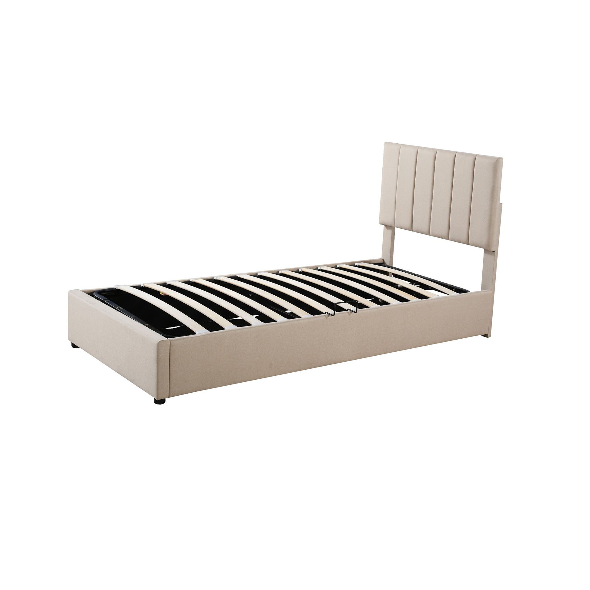 Upholstered Platform Bed With A Hydraulic Storage System - The Sleep Loft - Online Mattress Showroom NYC