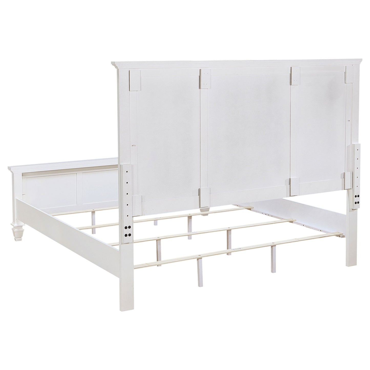 Chelema - Eastern King Panel Bed - Cream White - The Sleep Loft - Online Mattress Showroom NYC