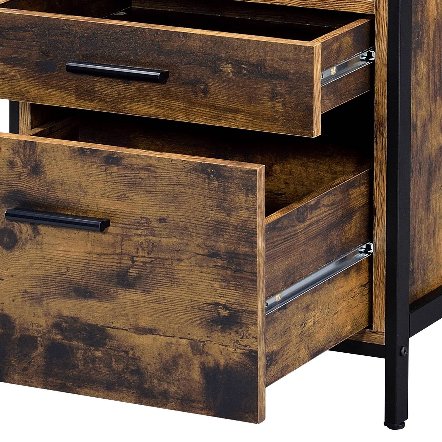 Juvanth - Rustic Nightstand - Oak - The Sleep Loft - Online Mattress Showroom NYC