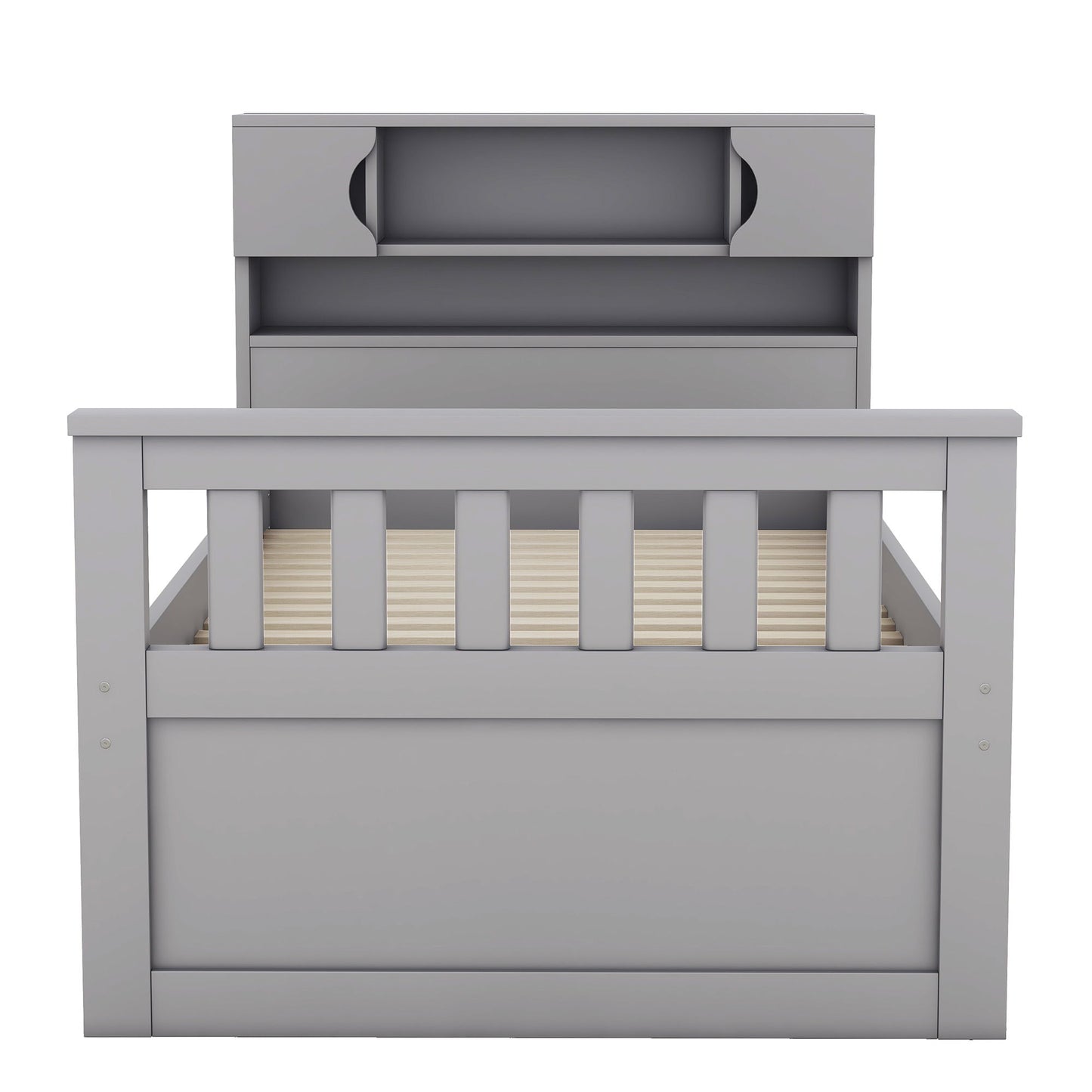 Captain Platform Bed Frame With Storage Bookcases, Shelves, And 4 Drawers - The Sleep Loft - Online Mattress Showroom NYC