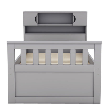 Captain Platform Bed Frame With Storage Bookcases, Shelves, And 4 Drawers - The Sleep Loft - Online Mattress Showroom NYC