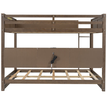 Bunk Bed With Storage Cabinets And USB Ports - The Sleep Loft - Online Mattress Showroom NYC