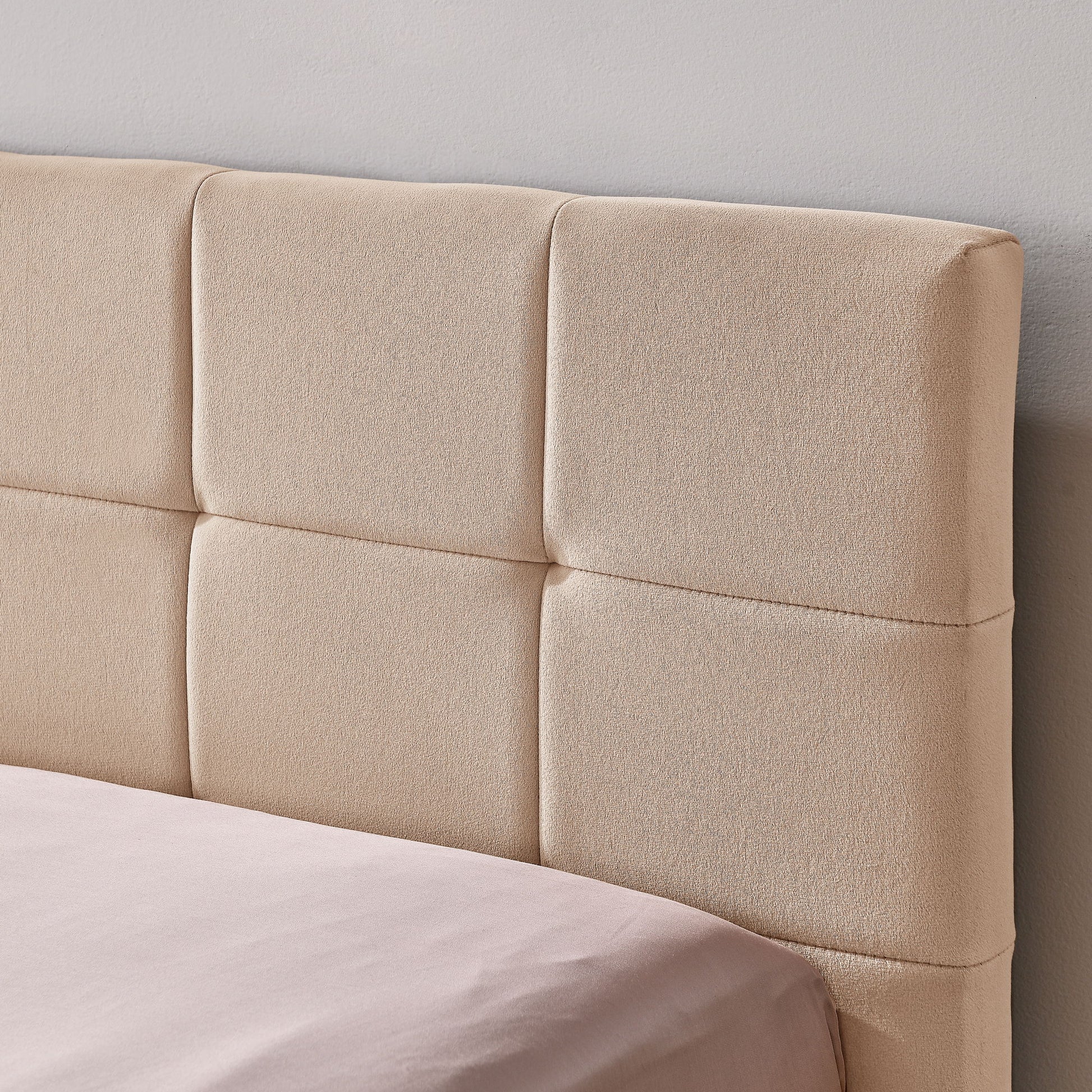Mid-Century Storage Upholstered Tufted Bed Frame With Backrest And Armrests - The Sleep Loft - Online Mattress Showroom NYC