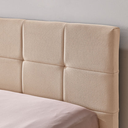 Mid-Century Storage Upholstered Tufted Bed Frame With Backrest And Armrests - The Sleep Loft - Online Mattress Showroom NYC