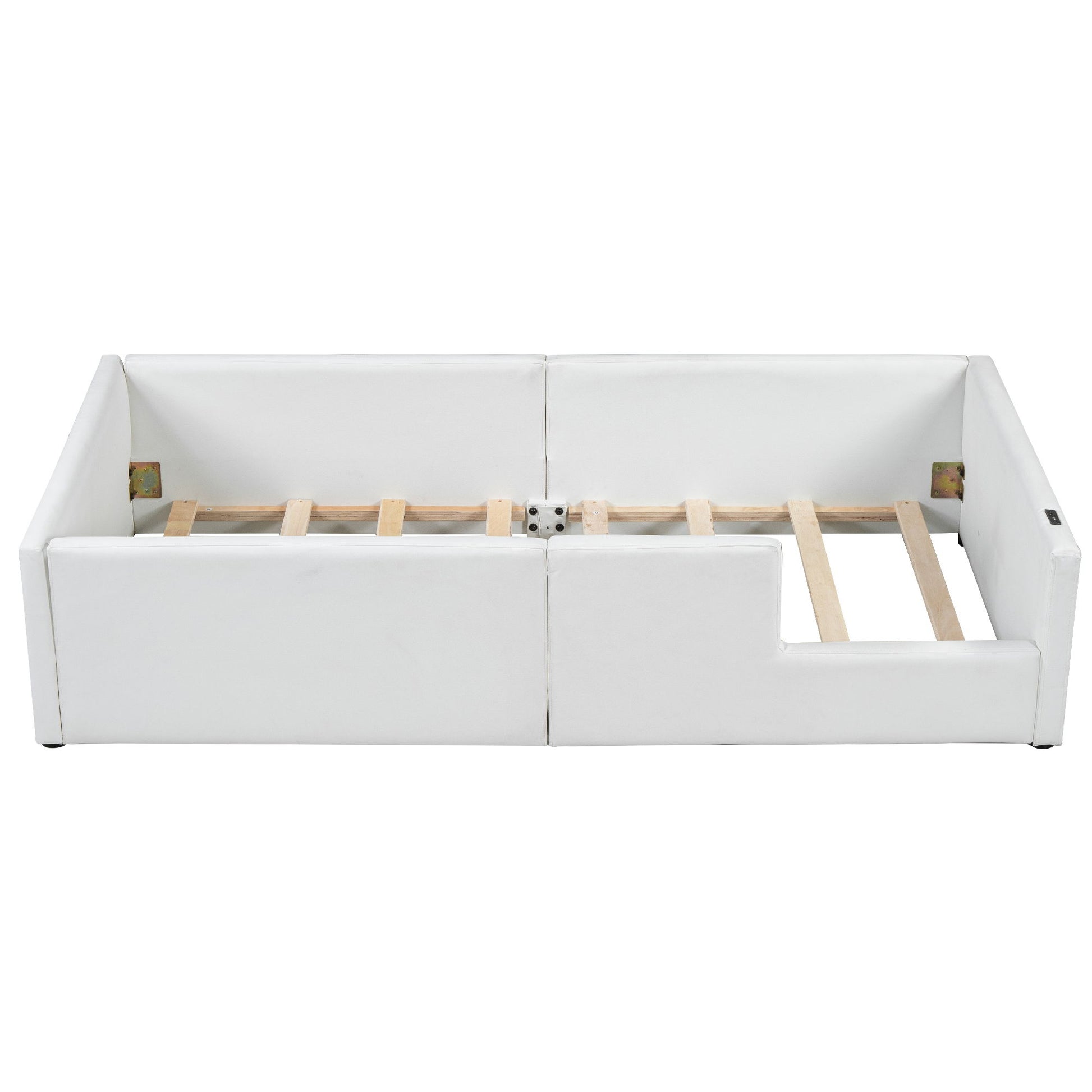 Platform Bed With Guardrail And Charging Station - The Sleep Loft - Online Mattress Showroom NYC
