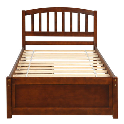 Platform Storage Bed Wood Bed Frame With Two Drawers And Headboard - The Sleep Loft - Online Mattress Showroom NYC