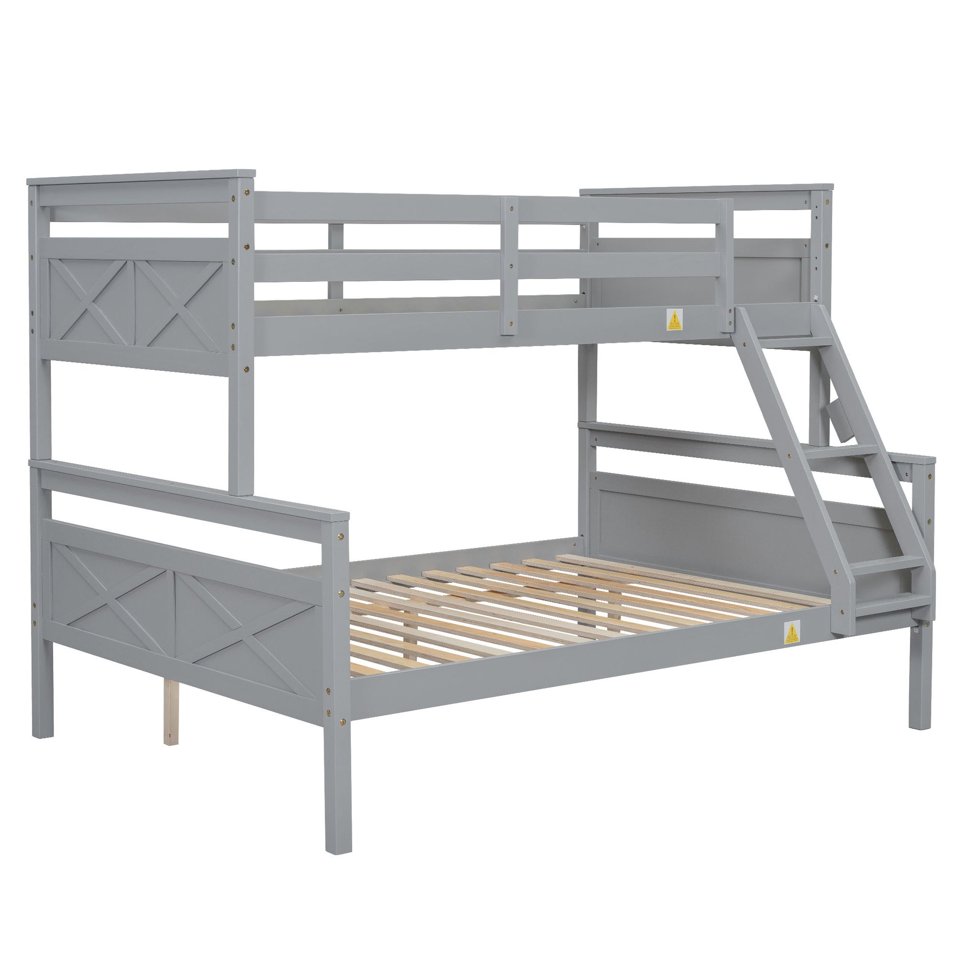 Bunk Bed With Ladder And Safety Guardrail - The Sleep Loft - Online Mattress Showroom NYC