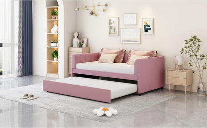 Upholstered Daybed With Ergonomic Design Backrest - The Sleep Loft - Online Mattress Showroom NYC