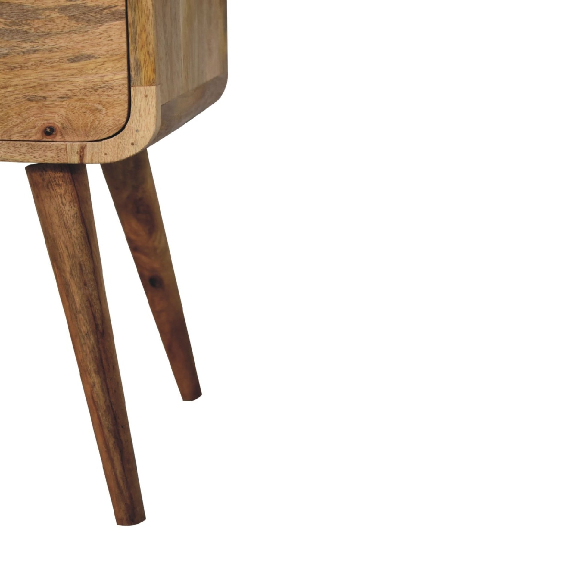 Curved Nightstand, - The Sleep Loft - Online Mattress Showroom NYC