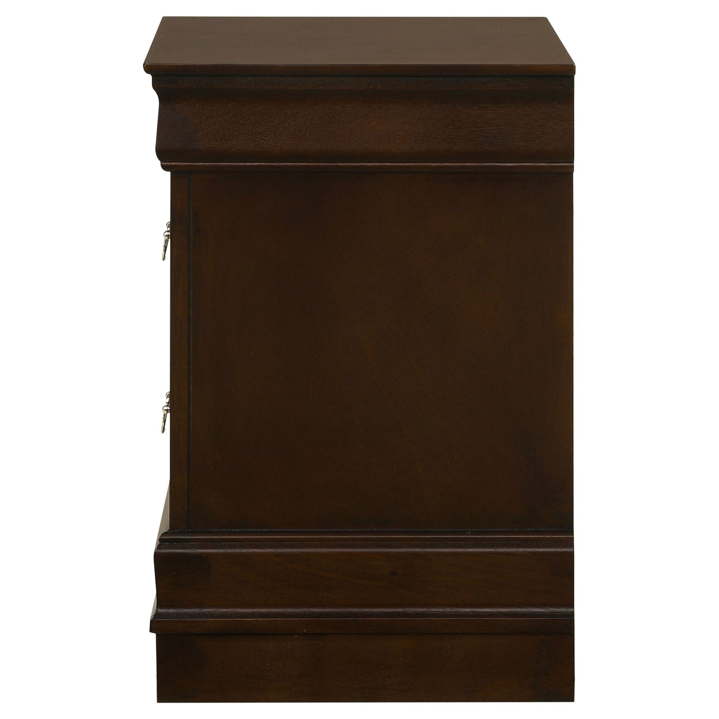 Demetra - 2 Drawer Nightstand - Cappuccino - The Sleep Loft - Online Mattress Showroom NYC