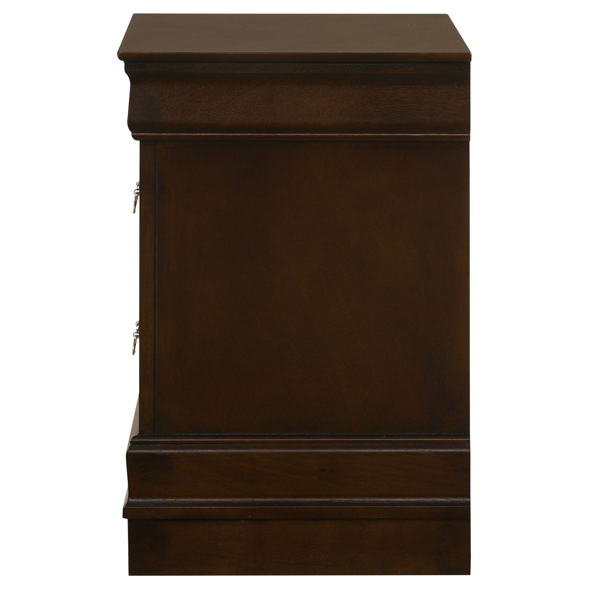 Demetra - 2 Drawer Nightstand - Cappuccino - The Sleep Loft - Online Mattress Showroom NYC