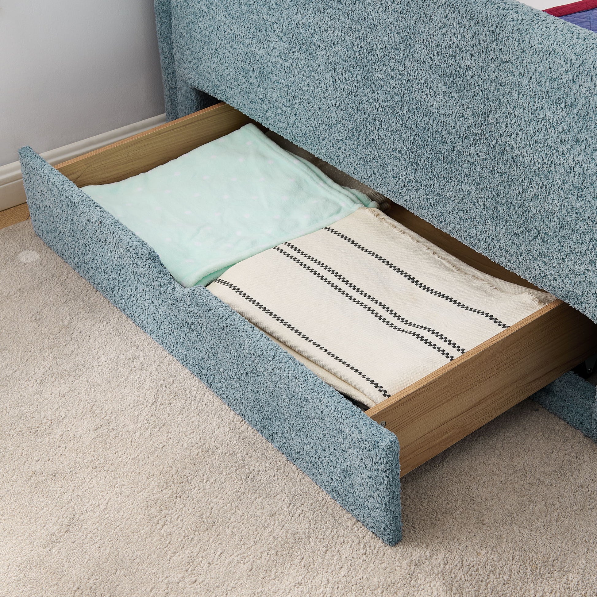 Safe Kids Bed With Guardrails And Storage - The Sleep Loft - Online Mattress Showroom NYC